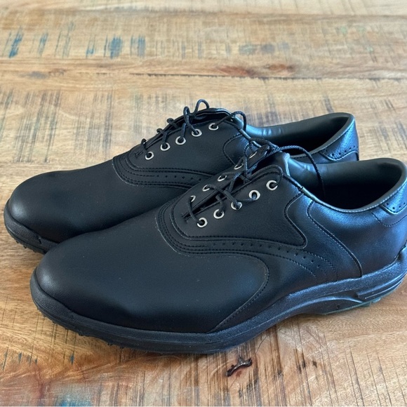 FootJoy Mens GreenJoys Golf Shoes Classic Oxford Shoe Foot Joy Size 10 W - Picture 11 of 14